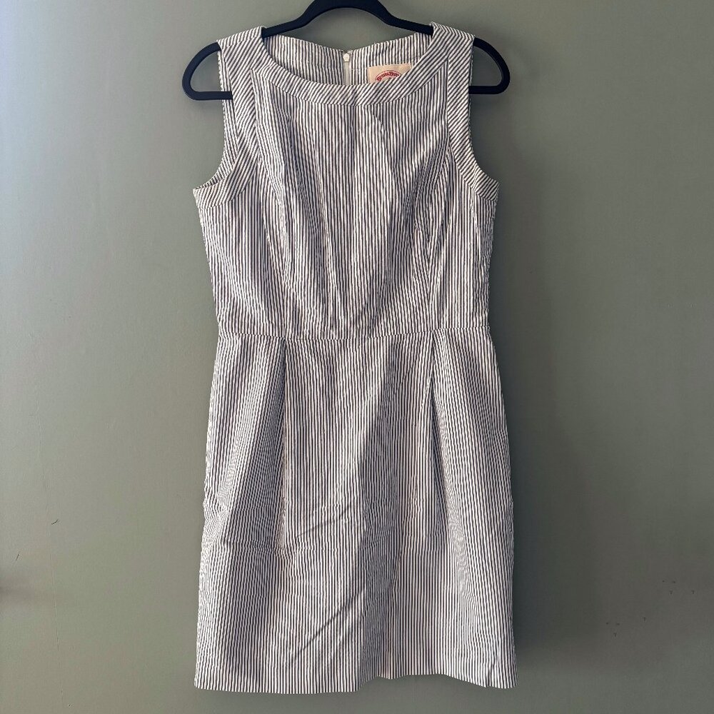 Brooks Brothers Pinstripe Essentials Sleeveless Sheath Dress